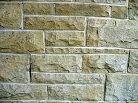 pitched face walling