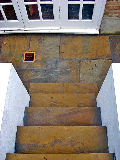 Yorkstone steps from above