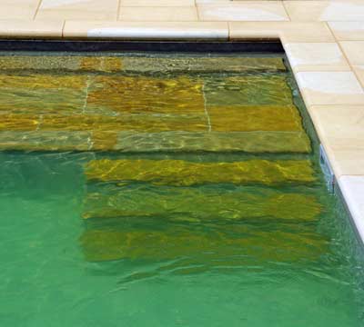 York stone pool coping